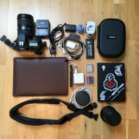 Backpack ingredients for my trip to New York and Vancouver